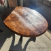 Ornate Pattern Round Wood Coffee Table